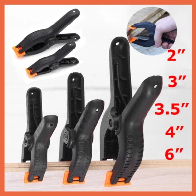 Heavy Duty Spring Clamps Grips Plastic Vice Quick Grip Clips 2" 3" 3.5" 4" 6" - Image 1 of 4