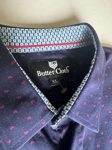 Butter Cloth XL Men’s Purple/Pink Long Sleeve Button Front Shirt EUC - Picture 1 of 12