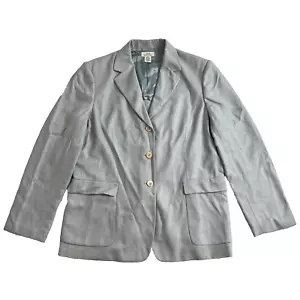Brooks Brothers Blazer Sakko Damen 16 hellblau Seide Leinen Wolle 3 Knöpfe - Bild 1 von 17