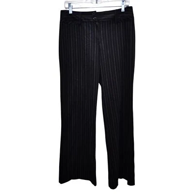B works Byer California широкие ноги черный в тонкую полоску платье брюки  - Изображение 1 из 4