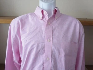 New Lauren Ralph Lauren Men's Black Label Pink Shirt Regular Fit Stretch Large - Picture 1 of 6