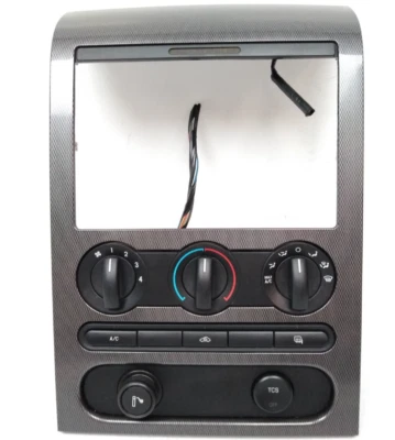 2005 2006 2007 Ford F150 Heater Control Switch Radio Bezel Dash Trim Panel J60 - Image 1 of 4