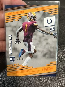 2021 Panini Prestige Rookies Mike Strachan RC #298 Orange Xtra Points /75 Colts - Picture 1 of 2