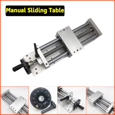 200mm Manual Linear Stage Actuator Sliding Table Ballscrew Rail Slide Module - Image 1 of 4