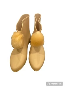 WOMEN'S DIZZY *PICABOW*  RAIN BOOT  COLOR~beige   SIZE 7 - Picture 1 of 8