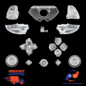 1Replacement Custom Buttons Set for XBOX One Controller Model 1537 - Clear - Picture 1 of 1