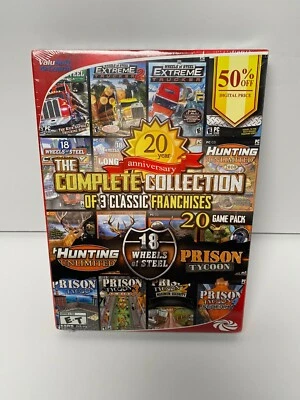 Complete Collection 20 Games 18 Wheels of Steel Hunting Unlimited Prison Tycoon  - Image 1 of 2