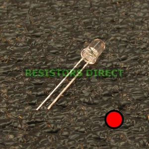 25pcs Round 5mm Red T1-3/4 LED Water Clear Lens Kit HAM Radio US Seller 25x V29 - Picture 1 of 1