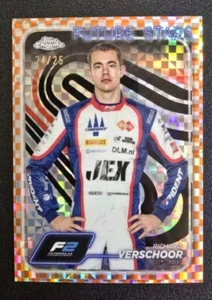 2024 Topps Chrome Formula 1 F1 #37 RICHARD VERSCHOOR Orange Checker Flag /25 - Bild 1 von 2