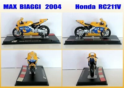 Die cast 1/24 Modellino Moto GP Max Biaggi  2004  HONDA  RC 211V - Immagine 1 di 2