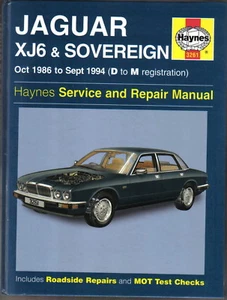 Jaguar XJ6 & Sovereign Oct 1986 - Sept 1994 Haynes Workshop Manual 2003 - Picture 1 of 1