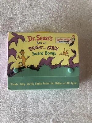 Dr Seuss's Box of 4 Bright & Early Board Books With Carrying  Case - Image 1 of 3