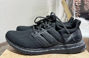 Adidas Sneakers Womens 11 Ultra Boost 1.0 Triple Black Athletic Comfort Shoes - Picture 1 of 12