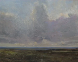 ORIGINAL MALCOLM LUDVIGSEN Goathland Heartbeat North Yorkshire Moor ÖLGEMÄLDE - Bild 1 von 1