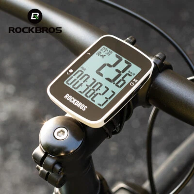 ROCKBROS Bicycle GPS Computer Blueteeth ANT+ Bike Speedometer IPX7 Waterproof - Image 1 of 4