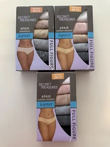 SECRET TREASURES LADIES WOMENS COTTON HIPSTER UNDERWEAR 18 PAIRS SIZE 2X Lot - Picture 1 of 2