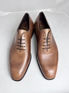Carmina Shoemaker Wholecut Oxfords Size UK 8.5 Rain-EEE 910 Natural Chromexcel - Picture 1 of 6