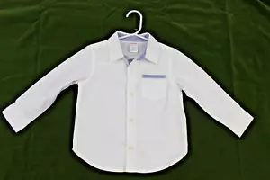 NWT Gymboree Boys White Long Sleeve Button Down Shirt Toddler 2t - Picture 1 of 3