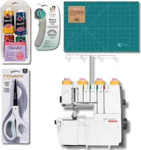 Bernette B44 Funlock Coverstitch Overlock Serger Paquete con Accesorios - Imagen 1 de 8
