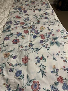 Laura Ashley Chinese Silk Blousomed Valance 2pc - Picture 1 of 4