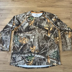 Realtree Brand Autumn Camouflage Long Sleeve Unisex Pullover Crew Neck Shirt 2X - Picture 1 of 5