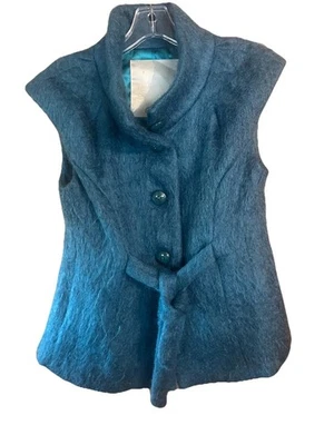 Chaleco con botones Beth Bowley mezcla de lana mohair. Talla 8 Soft Foto 1 de 4