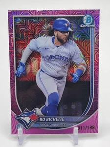 Bowman #92 Bo Bichette 2025 cromo mojo refractor rosa #/199 Toronto Blue Jays - Imagen 1 de 2