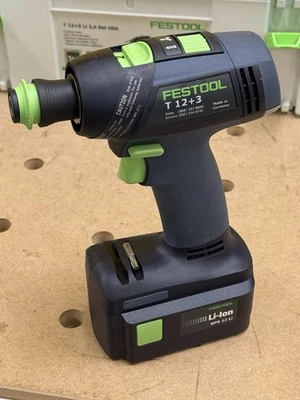 Festool 564247 T 12+3 Li 2.6 conjunto de brocas sem fio com baterias, carregador, mandris NOVO - Imagem 1 de 4