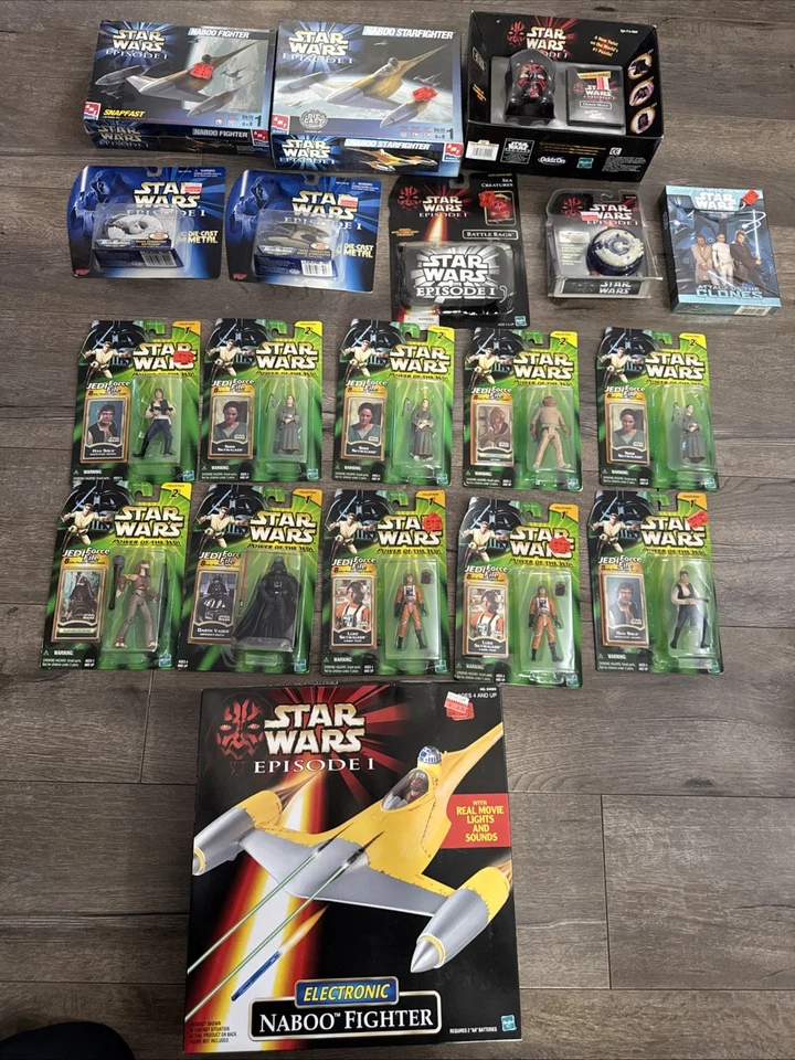 Lote De 19 FIGURAS NUEVAS EN CAJA Años 90 STAR WARS EPISODIO 1: Y Más, DARTH Maul Y Más Foto 1 de 4