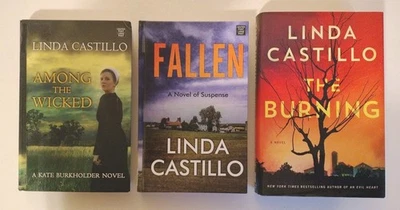 lot of 3 LARGE PRINT novels by Linda Castillo.  Kate Burkholder series.  Foto 1 de 4