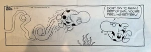Bande dessinée Animal Crackers par Rog Bollen Daily bande dessinée originale poisson - Photo 1/1