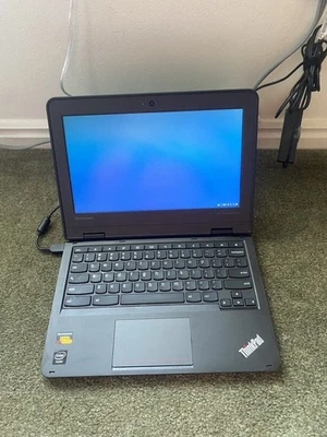 Lenovo ThinkPad 11e Laptop Chromebook OS 11.6" Intel 16GB 4GB Webcam W/ charger - Image 1 of 4
