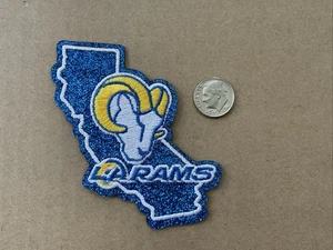 LA Los Angeles RAMS EMBROIDERED IRON ON PATCH  3" x  2.25” - Picture 1 of 2
