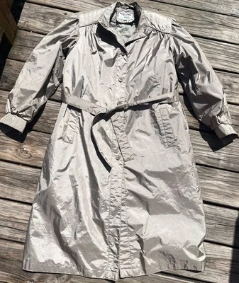 Abrigo forrado Weather Wise estilo Betsy B. Talla 5/6 dorado/taupe/beige Corea 28168 Foto 1 de 4