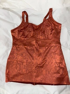 NASTRO RUBINO PIZZO CAMI terracotta stampa animalier taglia 42 - Foto 1 di 11