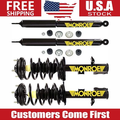 Amortiguadores delanteros traseros Monroe puntales y muelle helicoidal 4X para Mazda Tribute 2001-2006 Foto 1 de 4