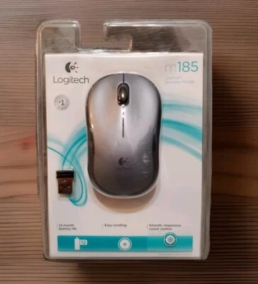 Logitech M185 Wireless 2-Button Optical Mouse w/Scroll-Wheel Nano NEW  - Image 1 of 2