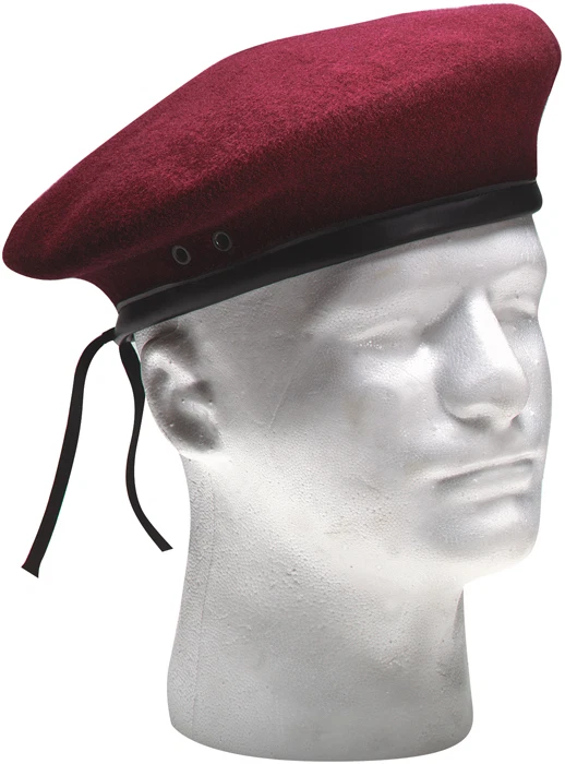 Rothco GI Type Wool Beret Maroon 7.5