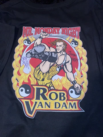 rob van dam shirt signed ecw vintage wwe wwf mr monday night rare autographed Cover