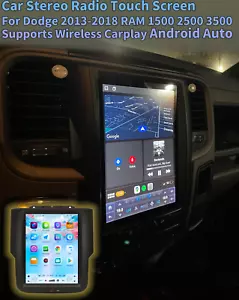 10.4" Android 13 Car Radio Stereo for 2013-2018 Dodge RAM CarPlay GPS Navigation - Picture 1 of 23
