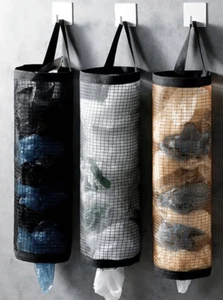 1 PC Wall-Mounted Garbage Bag Holder - Hanging Mesh Organizer for Kitchen Use - Picture 1 of 6