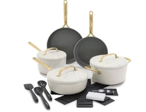 GreenPan GP5 Set di pentole in ceramica 14 pezzi manici champagne nuovo sigillato - Foto 1 di 6