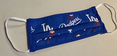 Los Angeles Dodgers Adult Facemask Handmade Machine Washable Fabric Brand New - Image 1 of 3