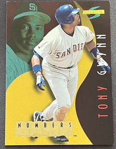 1996 Score Numbers Game #9 Tony Gwynn San Diego Padres Baseballkarte - Bild 1 von 2