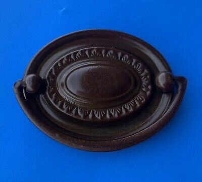 Bronze Brass Chippendale Hepplewhite Oval Antique Drawer Pull 2 1/2”center • 69.95£