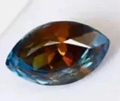 НАТУРАЛЬНЫЙ ДВУХЦВЕТНЫЙ САПФИР ПИТАМБАРИ 8,90 КАРАТА ОГРАНКА МАРКИЗА ДРАГОЦЕННЫЙ КАМЕНЬ РОССЫПЬЮ - Изображение 1 из 3