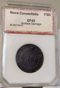 1785 Nova Constellatio Colonial Copper Blunt Rays XF Details - Picture 1 of 5