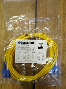 Black Box 3m Patch Cable Single-Mode SC-SC Yellow FOCMRSM-003M-SCSC-YL - Picture 1 of 3