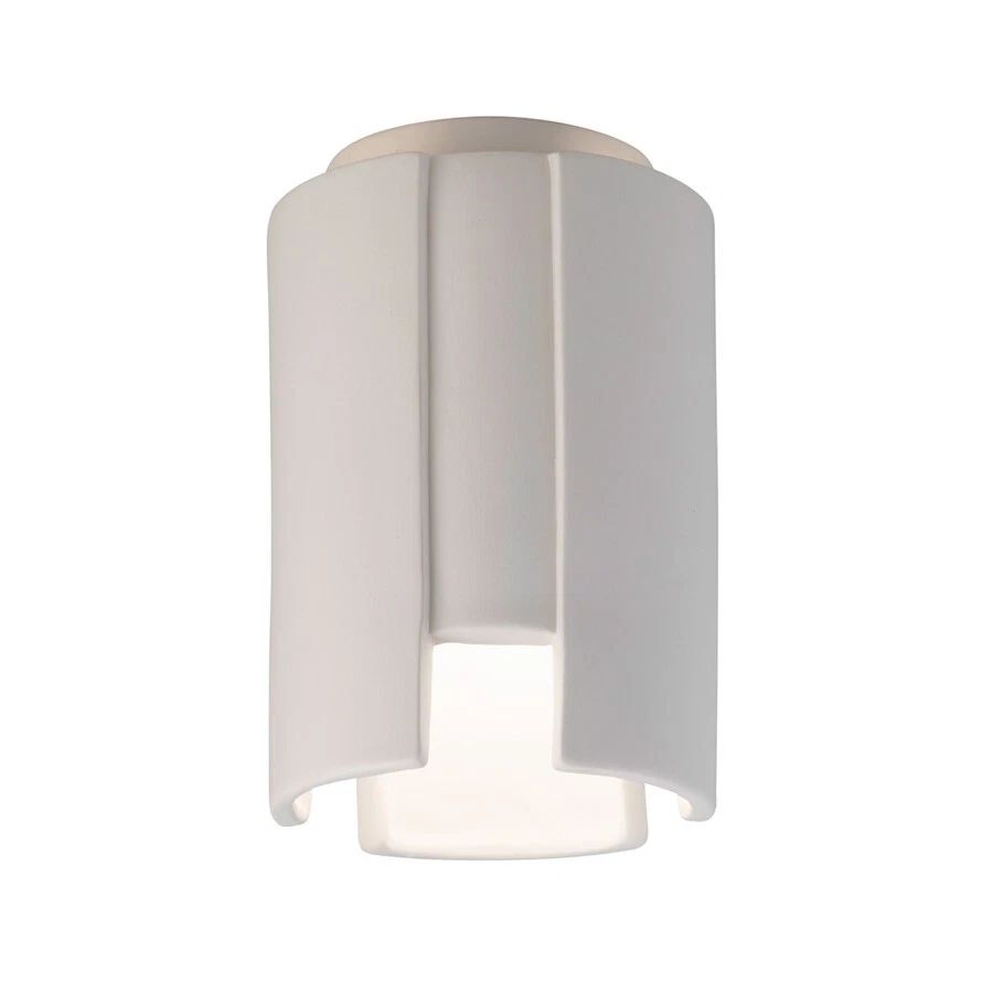 Justice Design Radiance 1 Light Stagger Outdoor Flush, Bisque - CER-6160W-BIS - Imagem 1 de 1