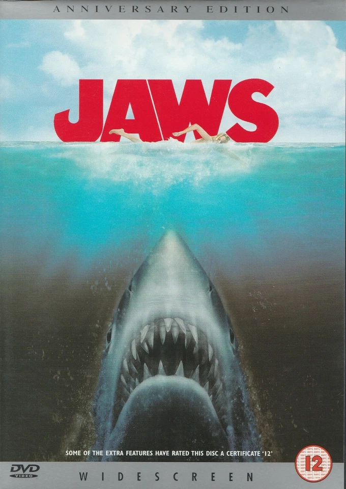 JAWS DVD 1975 Roy Scheider/Robert Shaw/Richard Dreyfuss/Lorraine Gary - Image 1 of 1